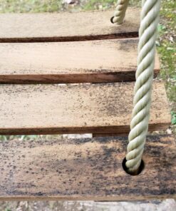 Pellor Wood Tree Swing Seat,Indoor Outdoor Rope Wooden Swing Set for Children Adult Kids 17.7x7.9x0.6 inch Burlywood 39 71RTm38gcpL