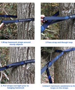 XL Hammock Tree Straps, 40 Loops&20ft Long Combined, 2000 LBS Heavy Duty, Lightweight, Easy Setup, Fits All Hammocks (Blue, 20+1) Blue, 20+1 19 71RTyFbMH7L