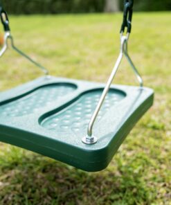Alternative view of Swing-N-Slide NE 5041 Stand-Up Swing with 14" x 14" Swing Base and Coated Chains for Swing Set and Playset, Green