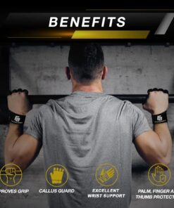 Fit Active Sports New Ventilated Weight Lifting Workout Gloves with Built-in Wrist Wraps for Men and Women - Great for Gym Fitness, Cross Training, Hand Support & Weightlifting. Large 29 71RUuuTAuqL