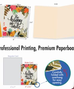 The Best Card Company - 10 Assorted Blank All Occasion Notecards Box Set 4 x 5.12 Inch w/Envelopes Inspiration Bulk Variety Pack, Men, Women (10 Designs, 1 Each) Elephant, Optimisms M6631OCB 11 71RVnSwVmL