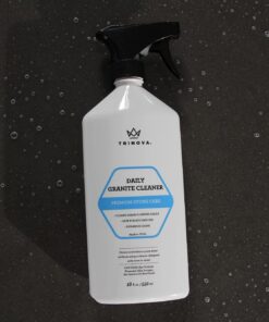 TriNova Granite Cleaner and Polish for Daily Use - Enhances Shine and goes on Streakless - for Countertops, Marble, Stone, Bathroom Tile Kitchen, Islands and More 18 Fl Oz (Pack of 1) 26 71RWQj6vqkS