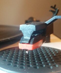 TechPlay Pack of 2, Roby Ceramic Needle for Turntables (2 Pack Red) 11 71RWV76lnTL