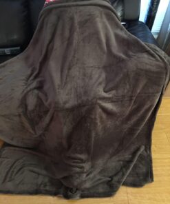 HYSEAS Flannel Fleece Throw Blanket Chocolate - Super Soft Plush Microfiber Solid Blanket for Couch, Bed, Chair, Sofa - Fuzzy Cozy Lightweight - 50x60 Inch Throw(50"x60") 32 71RWWiOYhzL