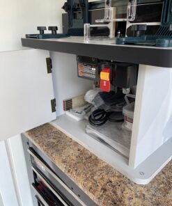 BOSCH RA1171 25-1/2 in. x 15-7/8 in. Benchtop Laminated MDF Top Cabinet Style Router Table with 2 Dust Collection Ports 65 71RYiv4ysL