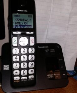 Panasonic DECT 6.0 Expandable Cordless Phone System with Answering Machine and Call Blocking - 3 Handsets - KX-TGE433B (Black) Easy Use 32 71RYt0SA XL