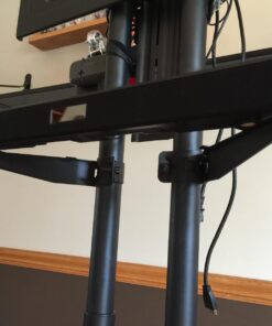 Mount Factory Rolling TV Cart Mobile TV Stand for 40-65 inch Flat Screen, LED, LCD, OLED, Plasma, Curved TV's - Universal Mount with Wheels 44 71RaHQNmmJL