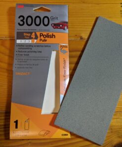 3M Trizact Performance Sandpaper, 03064, 3-2/3 in x 9 in, 3000 grit 3 2/3 in x 9 in 30 71RbJKyu8zL