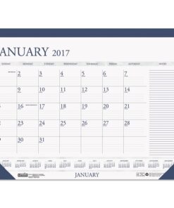 House of Doolittle 2017 Monthly Desk Pad Calendar, Classic with Notes Section, 22 x 17" (HOD164-17) 22 x 17"