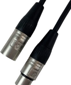 Gearlux XLR Microphone Cable, Fully Balanced, Male to Female, Black, 25 Feet - 1 Pack 25 Ft 11 71RcDRRQaL