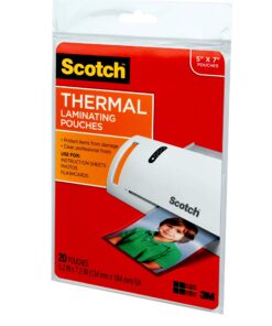 Alternative view of Scotch Thermal Laminating Pouches, Laminate Homemade Ornaments, Christmas Banners and Gift Tags, 5 Mil, 20-Pack Photo Size Laminating Sheets 5 x 7 Inches, Clear 5x7 Photo