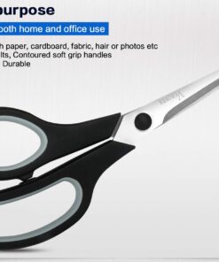 Scissors, VERONES 8 Inch Soft Comfort-Grip Handles & Stainless Steel Sharp Blades Perfect for Cutting Paper, Fabric Photos, & More, 15-Pack 15 PACK 15 71ResWezvKL