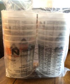 ABN Automotive Paint Mixing Cups - 12 Pack 32oz Plastic Measuring Mixing Cup for Epoxy Resin, Activators, and Thinners 20 71Rf9ltyP5L