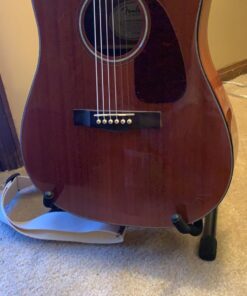 Amazon Basics Adjustable Guitar Folding A-Frame Stand for Acoustic and Electric Guitars with Non-Slip Rubber and Soft Foam Arms, Fully Assembled 44 71RfQs9QqL