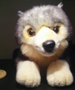 Aurora® Adorable Miyoni® Wolf Stuffed Animal - Lifelike Detail - Cherished Companionship - Gray 16 Inches 30 71RfgnD4q1L