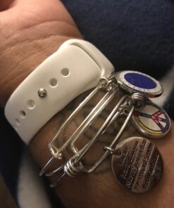 lauhonmin You are Braver Stronger Smarter than you think Inspirational Expandable Bangle Bracelet Women Base Color Alloy 33 71RgW0M8F2L