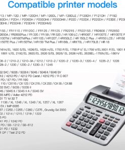 Package of Two Casio HR-100TM and HR-150TM Calculator Ink Roller, Black and Red, Compatible 11 71Rh9YiQXmS