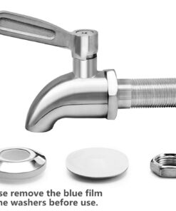 DOZYANT Updated More Durable Beverage Dispenser Replacement Spigot,Stainless Steel Polished Finished, Water Dispenser Replacement Faucet, fits Berkey and Other Gravity Filter Systems as Well 1 24 71Rhj wpO6L