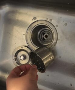 KES Kitchen Sink Drain Strainer 3-1/2-Inch Sink Drain Assembly Stopper with Deep Basket Cover Lid Rustfree SUS 304 Stainless Steel, S3001 49 71RirZuQMJL