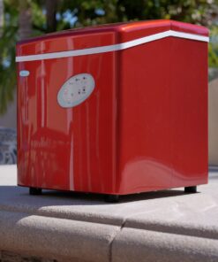 Newair Countertop Ice Maker Machine 28 lbs. of Ice in 24 Hours, Portable Design in Red with 3 Bullet Ice Cube Sizes, Convenient Rapid Ice Production, Insulated Storage 28 71Rj35IYAjL