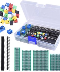 Alternative view of AUSTOR 100 Pcs PCB Board Kit Including 30 Pcs PCB Boards 30 Pcs 40 Pin 2.54mm Header Connector(Bonus: 10 Pcs 2P&3P Terminal Blocks and 30 Pcs Caps)