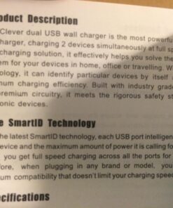 iClever BoostCube 2nd Generation 24W Dual USB Wall Charger with SmartID Technology, Foldable Plug, Travel Power Adapter for iPhone Xs/XS Max/XR/X/8 Plus/8/7 Plus/7/6S/6 Plus, iPad Pro Air/Mini and Other Tablet 1 Pack 41 71RjwGtuFML