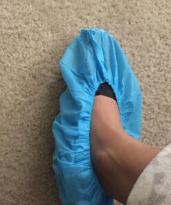 Cleaing Disposable Boot & Shoe Covers Non Slip 100 Pack (50 pairs) for Indoors Fit Shoe Sizes Women's 7 to Men's 12 Large / 50 Pairs 36 71Rk7ivqkoL