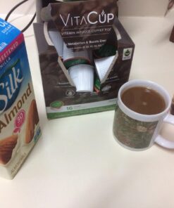 VitaCup Energy Dark Roast Coffee Pods, Boost Focus & Metabolism, Antioxidants, B Vitamins, Bold & Smooth,100% Arabica Coffee, Recyclable Single Serve Pod Compatible with Keurig K-Cup Brewers,16 Ct Dark Roast Energy 16 Count (Pack of 1) 36 71RkfIxt0DL
