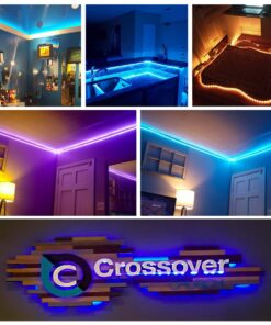 DAYBETTER Led Strip Lights 16.4ft Waterproof Color Changing Led Lights with Remote Controller 29 71RkjlaI7FL