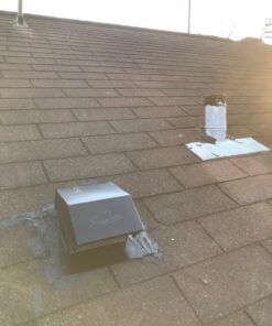 Builder's Best 084635 Galvanized Steel Roof Vent Cap with Damper & Removable Screen, 4" Diameter Collar, Black (Discontinued) Discontinued 11 71Rkwqe7GL