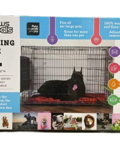 Dog Crates for Extra Large Dogs - XXL Dog Crate 48" Pet Cage Double-Door Best for Big Pets - Wire Metal Kennel Cage & Tray - in-Door Foldable & Portable for Animal Out-Door Travel 48.0"L x 29.0"W x 32.0"H 25 71Rl9TYrAzL