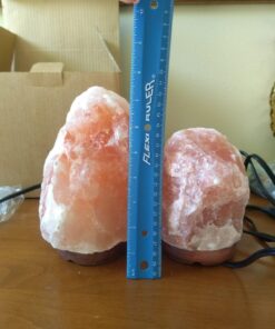 CRYSTAL DECOR 2 Natural Himalayan Pink Salt Lamp w/Bulb & Cord ~7 in 48 71RlcMSJ29L