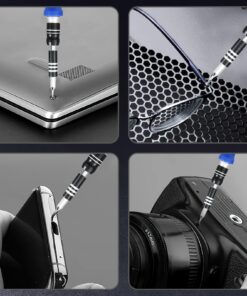 ORIA Precision Screwdriver Kit, 60 in 1 with 56 Bits Screwdriver Set, Magnetic Driver Kit with Flexible Shaft, Extension Rod for Mobile Phone, Smartphone, Game Console, Tablet, PC, Blue 37 71RmKdOpf5L