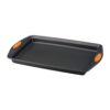 Rachael Ray Nonstick Bakeware with Grips, Nonstick Cookie Sheet / Baking Sheet - 10 Inch x 15 Inch, Gray with Orange Grips 39 71RmzpgzafL