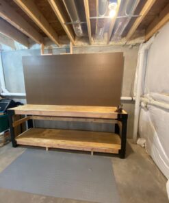 2x4basics 90164MI Custom Work Bench and Shelving Storage System, Black Work Bench with Shelf 101 71RoOzEcTfL