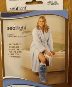 Brownmed - Seal-Tight Freedom Cast & Bandage Protector - Shower Cast Cover for Legs - Waterproof Shower Protector - Leg Cast Bag for Shower & Swimming - Adult Leg 54 71RopgxerlL