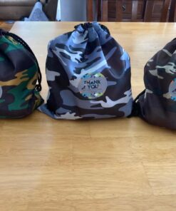 Camouflage Drawstring Travel Bags Pouch Sacks for Party Favors, Outdoor Camping Picnics, Hiking (12 Pack) 36 71RovNutgfL