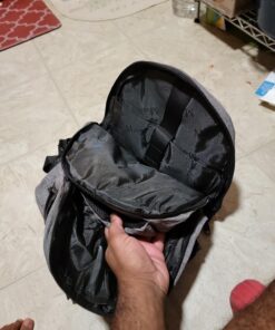 Matein Travel Laptop Backpack, Business Anti Theft Slim Durable Laptops Backpack with USB Charging Port, Water Resistant College School Computer Bag Gifts for Men & Women Fits 15.6 Inch Notebook, Grey Austere Grey 48 71RovsWIPL