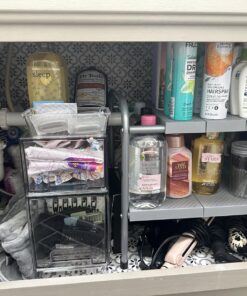 DecoBros Under Sink 2 Tier Expandable Shelf Organizer, Silver 33 71RoxyVOgNL