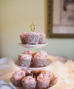 A&S Creavention Vine Cupcake Holders Filigree Vine Designed Decor Wrapper Wraps Cupcake Muffin Paper Holders - 50pcs (Pink) 1 Pink 41 71Rp44ax1nL 3