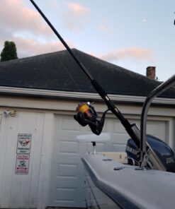 Amarine Made Boat 4pcs Fishing Rod Holder, Stainless Rail Mount Clamp on Rod Holder, Adjustable Fishing Pole Holder for Rails 7/8" to 1" 42 71RpXOSJlTL