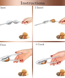 Magic Nutcracker Tool Works in Seconds. No Mess. Works on Walnuts, Almonds, Pecans, Hazelnuts. Great to Use As a Lemon Lime Squeezer. 35 71Rpk2pIViL