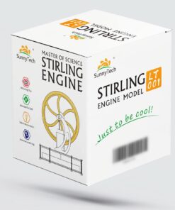 Alternative view of Sunnytech Low Temperature Stirling Engine Motor Steam Heat Education Model Toy Kit (LT001) Gold