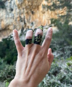 Goat Tape Scary Sticky Premium Athletic Tape | Weightlifting Tape | Thumb Tape for Hook Grip – Sticks with You Through The Toughest Fitness Workouts and Lifts Black & Yellow | Single Pack Pack of 1 26 71RqEdVJrRL