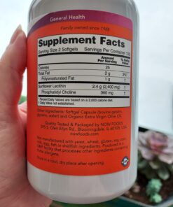 Sunflower Lecithin 1200 mg Soy-Free, Non-GMO - 200 Softgels 200 Count (Pack of 1) 36 71RshzZ2sIL