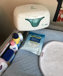 hiccapop Baby Wipe Warmer and Baby Wet Wipes Dispenser | Baby Wipes Warmer for Babies | Diaper Wipe Warmer with Changing Light | Newborn Essentials White 1 Count (Pack of 1) 32 71RsysfeltL