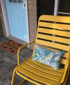 Greendale Home Fashions Rectangle Outdoor Accent Pillows in Painted Paisley (Set of 2), Baltic 17 71RtG9Lqb4L