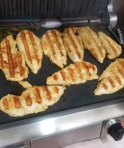 Breville BGR820XL Smart Grill, Electric Countertop Grill, Brushed Stainless Steel., 14" x 14" x 5 3/4" Adjustable,Grill 42 71RuZupw5pL