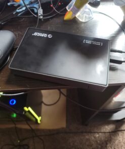 ORICO USB 3.0 External Hard Drive Enclosure for 3.5/2.5 Inch SATA Hard Drives/SSD Up to 20 TB, 3.5'' Tool-Free HDD Enclosure with 12V/2A Power Supply and UASP Acceleration (3588US3) ORICO 3588US3-CA-BK 35 71RvA XDPL