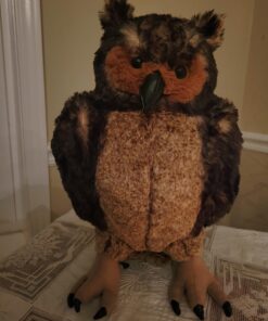 Melissa & Doug Giant Owl - Lifelike Stuffed Animal (17 inches tall) , Brown 30 71RvF3pRp8L